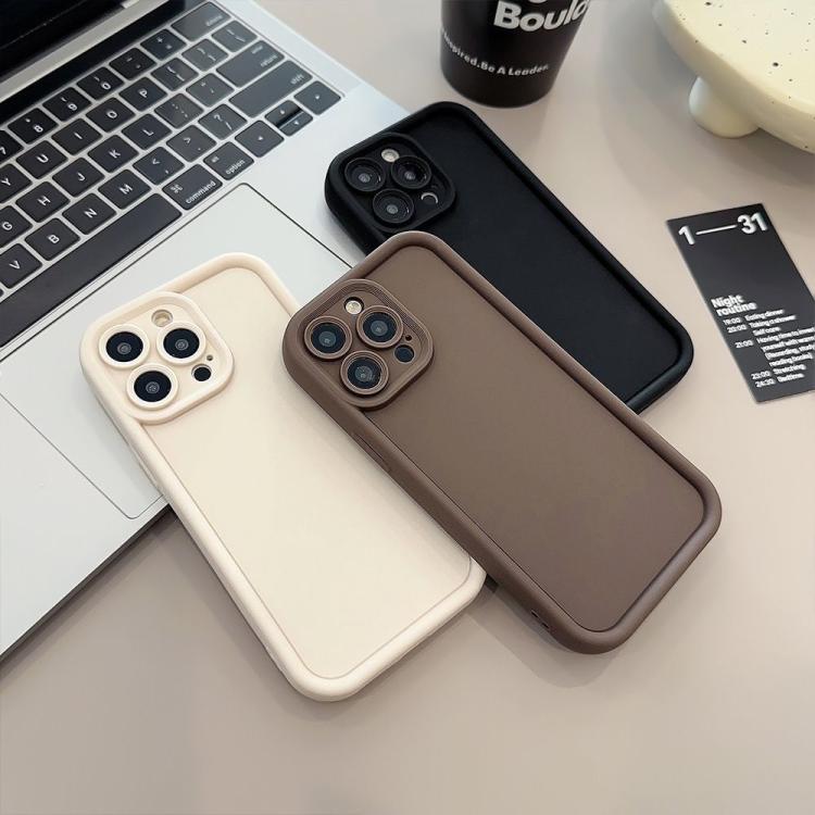 Funda de TPU con marco esmerilado y orificio preciso para iPhone 16e (verde fluorescente)