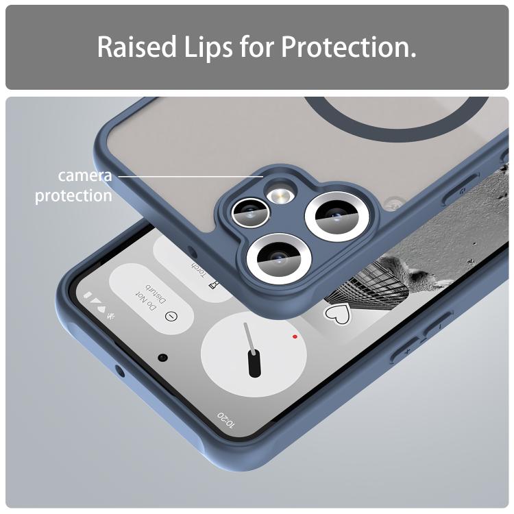 Funda para teléfono CMF Phone 2 Pro Fan Dun Series TPU híbrido PC esmerilado Magsafe (azul)