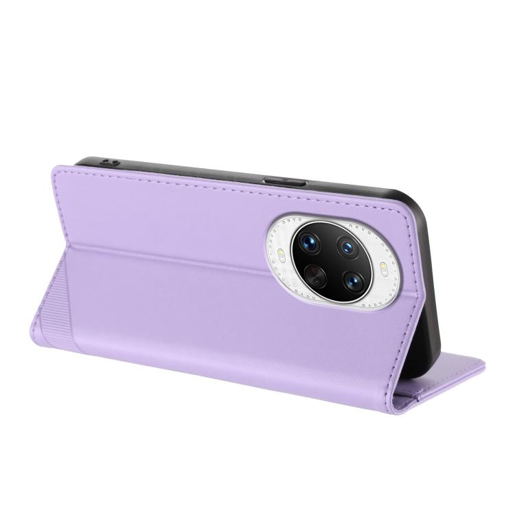 Funda de cuero retro con relieve para Huawei Nova 14 Pro (morado claro)