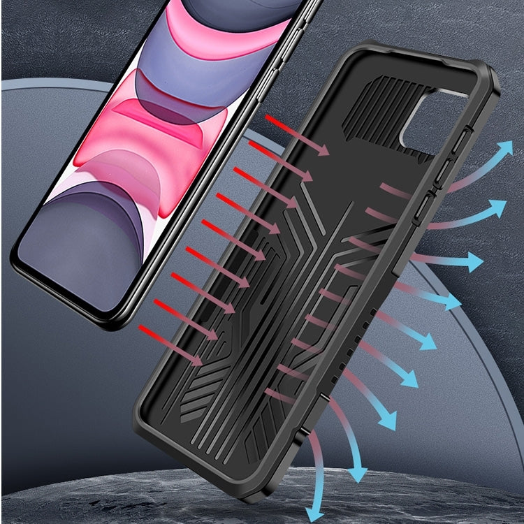 Funda para iPhone 12 Pro Max Machine Armor Warrior PC a Prueba de Golpes + TPU (Rojo)