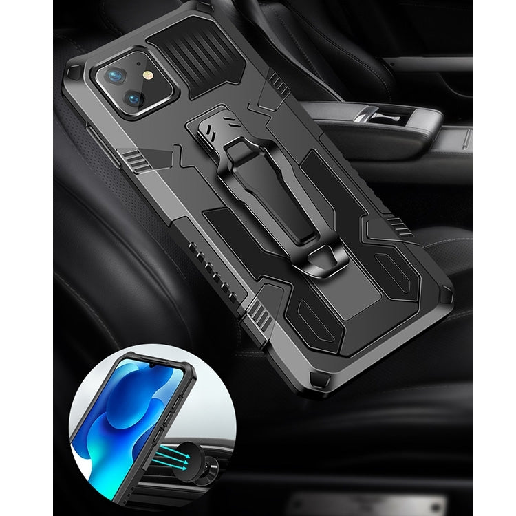 Funda para iPhone 12 Pro Max Machine Armor Warrior PC a Prueba de Golpes + TPU (Rojo)