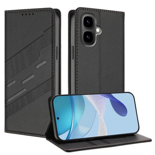Funda de cuero retro con relieve para Infinix Smart 10 4G (negro)