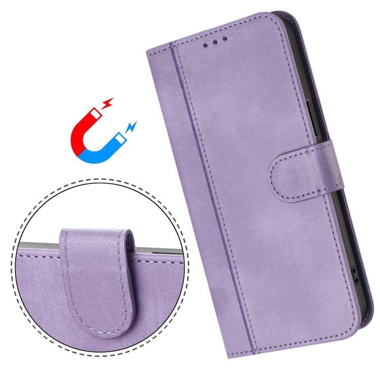 Funda de cuero retro con hebilla para Huawei Nova 14 Ultra (morado)