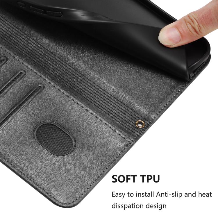 Funda de cuero retro con hebilla para Huawei Nova 14 Pro (negra)