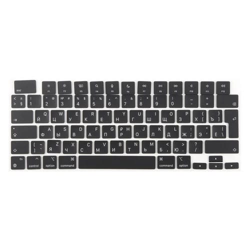 Touches Grandes Apple MacBook A2442, A2485, A2779, A2780, A2991, A2992, A2918 (Version Britannique) Langue Russe