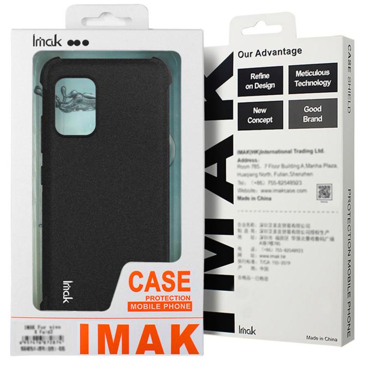 Funda de TPU antigolpes con airbag imak para Samsung Galaxy A07 4G (negro mate)