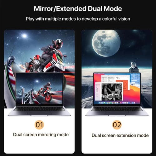 Cable adaptador YCE YCE-V286 Tipo-C a PD3.0 y HDMI 8K (Azul)