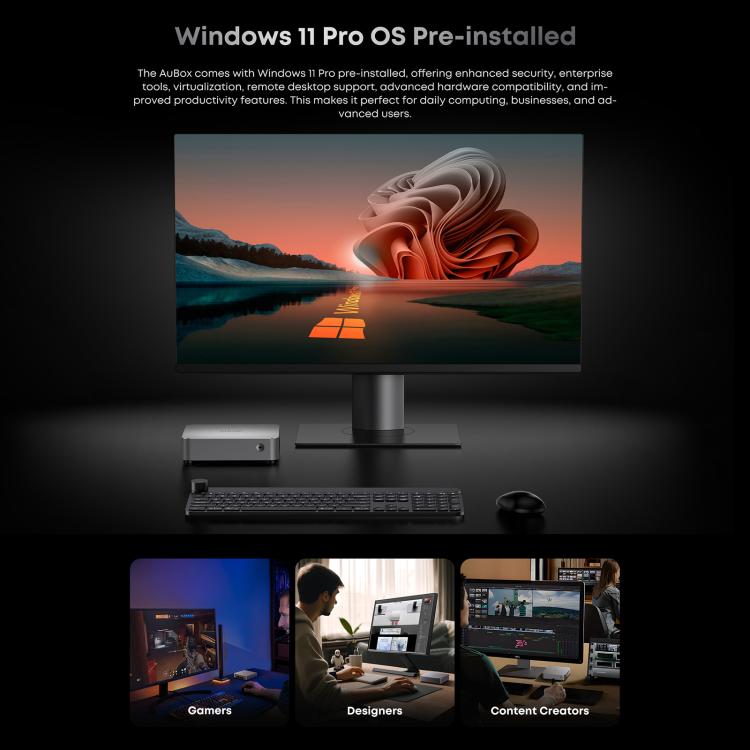 Mini PC CHUWI AUBox i9-13900HK con Windows 11, 16 GB + 512 GB, procesador Intel Core i9-13900HK (enchufe del Reino Unido)