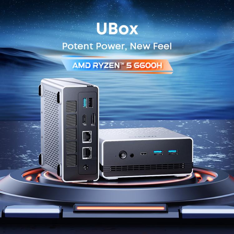 Mini PC CHUWI UBox con Windows 11, 16 GB + 512 GB, procesador AMD Ryzen 5 6600H (enchufe de la UE)