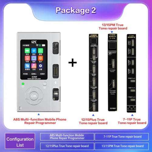 Programmatore Multifunzione i2C A8S Host+7-15 Pro Max True Tone Board Riparazione di Telefoni