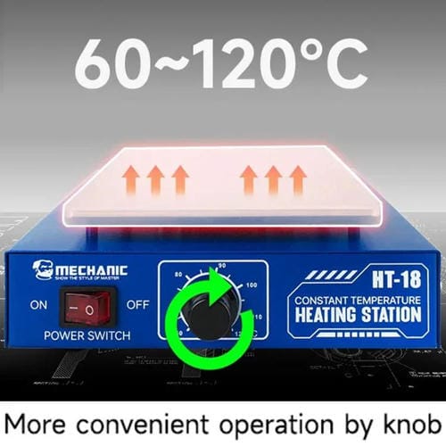 Thermostatic Heating Platform Mechanic HT-18 with Intelligent Numerical Control and EU Plug