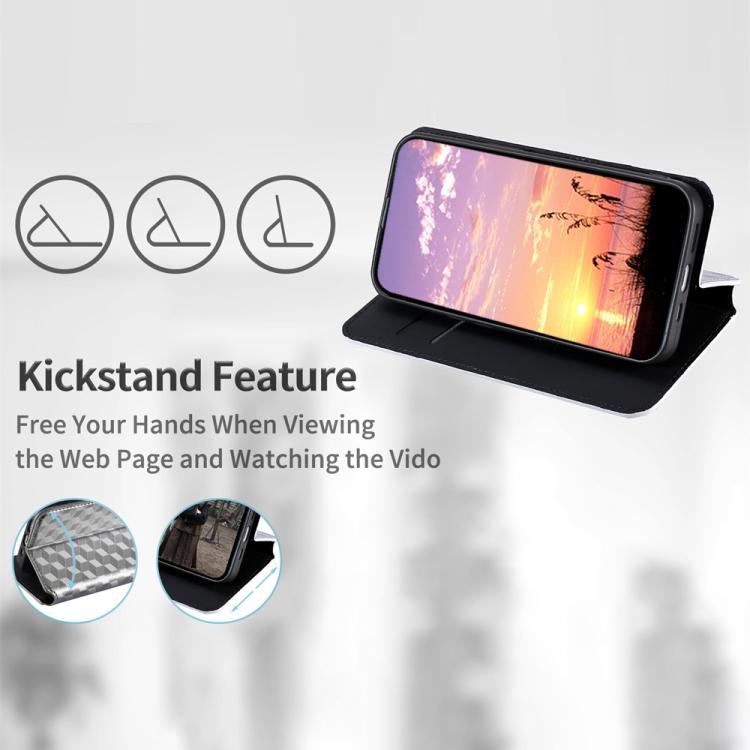 Funda de cuero con tapa y textura de cuadrícula cúbica para Huawei Pura 80 Ultra 5G (plateada)