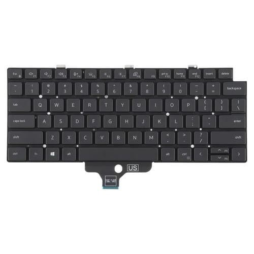 Clavier rétroéclairé Dell Latitude 5320 7320 Version USA Portable (Noir)