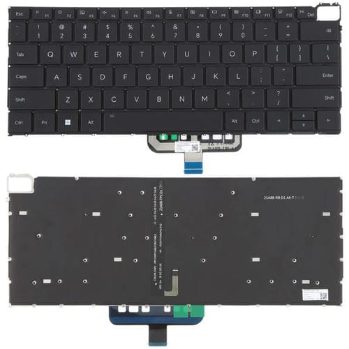 Clavier rétroéclairé portable Honor MagicBook 21 / 22 HGE-W56 V14 HGF-W56 / W76 GLO-F56 / F76 (Noir) Version USA