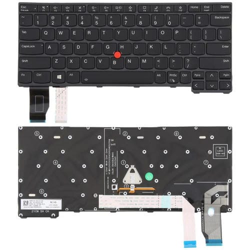 Clavier rétroéclairé Lenovo ThinkPad X13 Gen 2 20WK 20XH X13 Yoga Gen 2 Version USA (Noir)