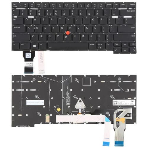 Clavier Rétroéclairé Lenovo ThinkPad T14s Gen 2 P1 GEN4 X1 Extreme Gen4 Version USA (Noir)