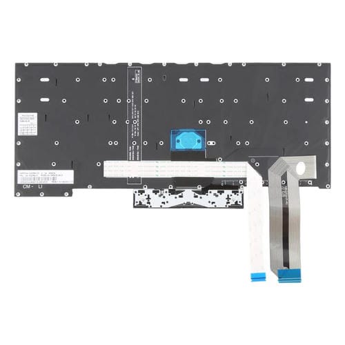 Clavier rétroéclairé Lenovo Thinkpad E480 E485 E490 E495 E490S L380 L480 L390 L490 R480 R490 T480S T490 T495 (Noir) Version USA 01YP360