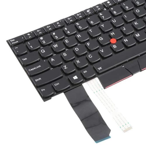 Clavier rétroéclairé Lenovo Thinkpad E480 E485 E490 E495 E490S L380 L480 L390 L490 R480 R490 T480S T490 T495 (Noir) Version USA 01YP360