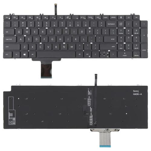 Clavier portable Dell Precision 7550, 7750, 7560 et 7760 Version USA (Noir)