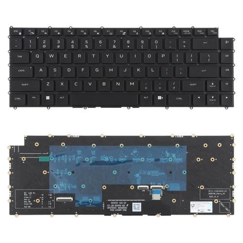 Clavier Mécanique Rétroéclairé RGB Portable Dell M16 R1 X16 R1 R2 W0X5N5 (Noir) Version USA