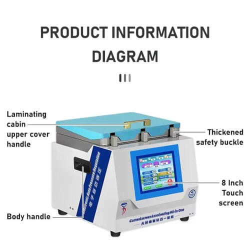 Máquina Laminadora y Antiespumante de Curado UV YYD YD-639 con Enchufe UE