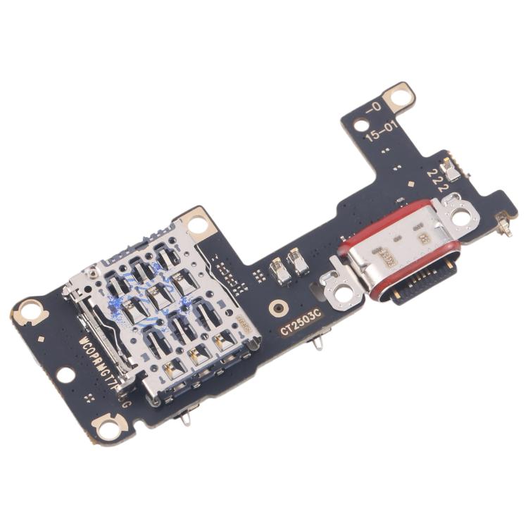 Placa Porto de Carregamento para Realme GT7 Pro Racing com Slot para Cartão SIM (não compatível com Carregamento rápido)