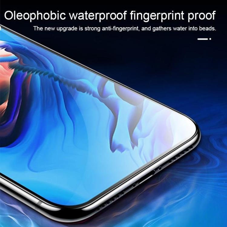 Película de vidrio templado de arco grande de aluminio de alta calidad de 0,4 mm y 9H para iPhone 14 Pro, 25 unidades
