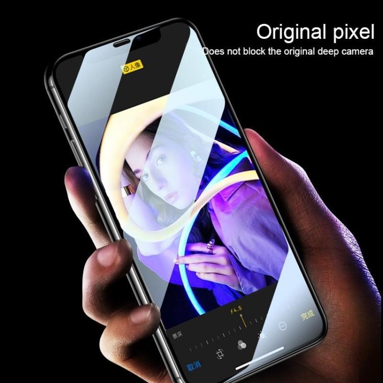 Película de vidrio templado de arco grande de aluminio de alta calidad de 0,4 mm y 9H para iPhone 14 Pro, 25 unidades