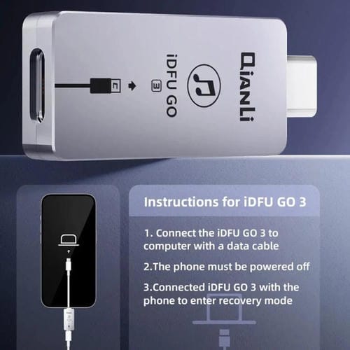 Adaptador de Recuperação QianLi IDFU GO 3 para iPhone 15