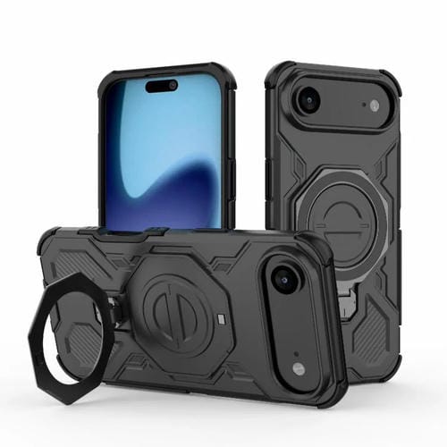 Funda magnética de TPU y PC MagSafe de color sólido para iPhone 17, Air J-20 (negro)