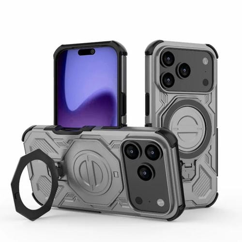 Funda magnética de TPU y PC MagSafe de color sólido para iPhone 17 Pro y iPhone 20 (gris)