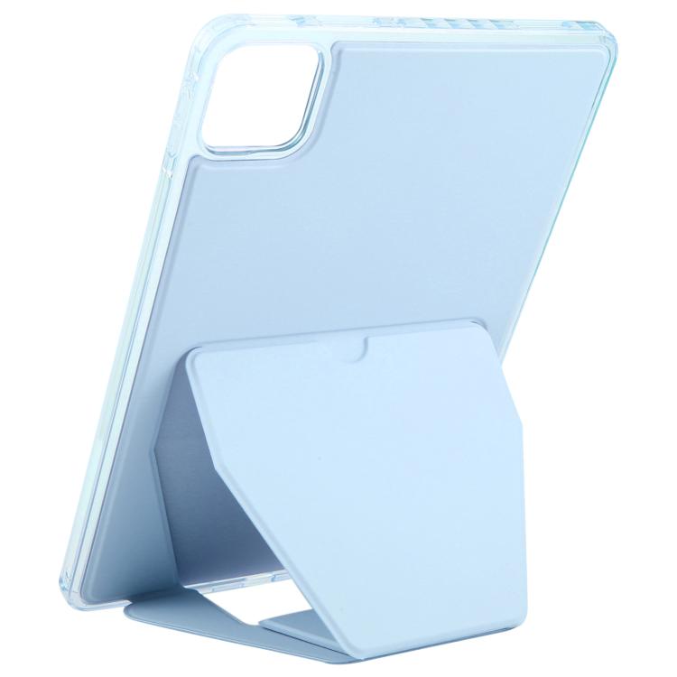 Funda plegable con soporte magnético y parte trasera de cuero acrílico para Xiaomi Pad 7/7 Pro (azul cielo)