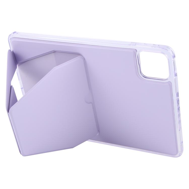Funda plegable magnética de cuero acrílico para Xiaomi Pad 7/7 Pro (morada)