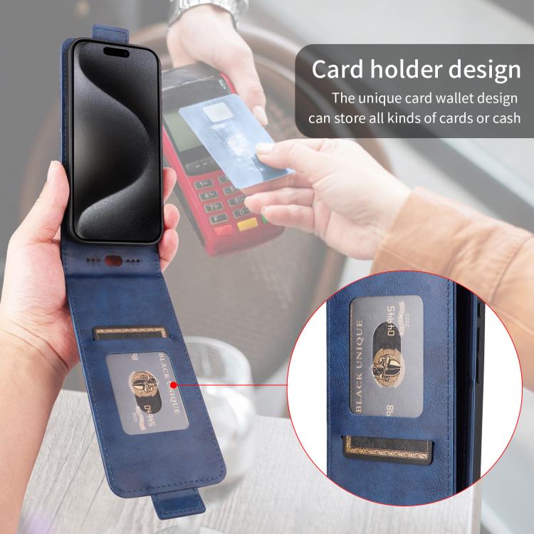 Funda magnética vertical de cuero con hebilla para Huawei Pura 80 5G (azul)