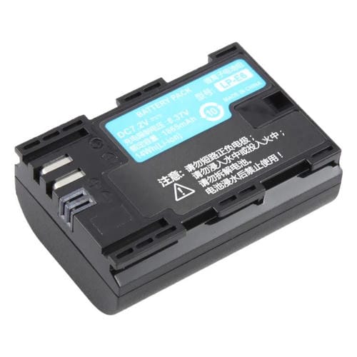Batteria Canon LP-E6 1865 mAh per 5D2, 5D3, 6D, 6D II, 7D2, 70D, 80D, 90D
