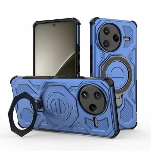 Funda magnética de TPU y PC MagSafe de color sólido para Redmi K80 Pro 5G J-20 (azul)