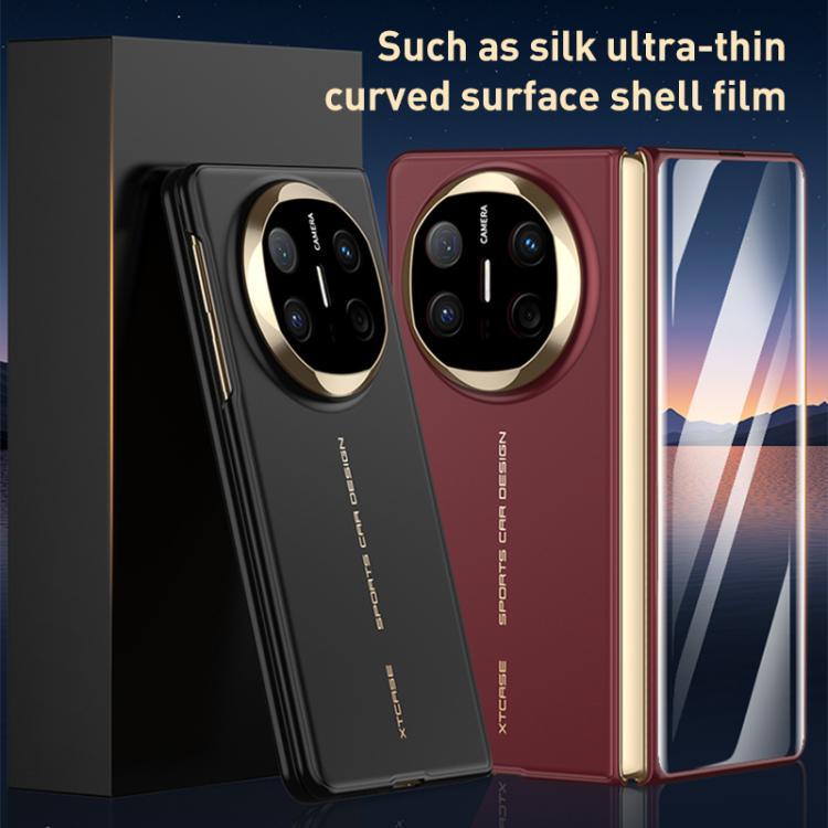Funda plegable ultrafina con textura sedosa integrada GKK para Huawei Mate X6 (gris)