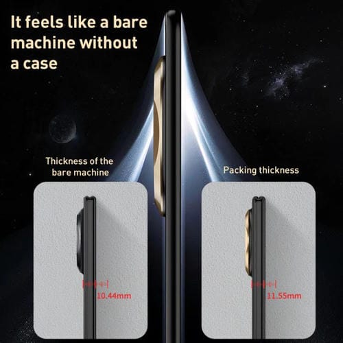 Funda plegable ultrafina con textura sedosa integrada GKK para Huawei Mate X6 (oro rojo)