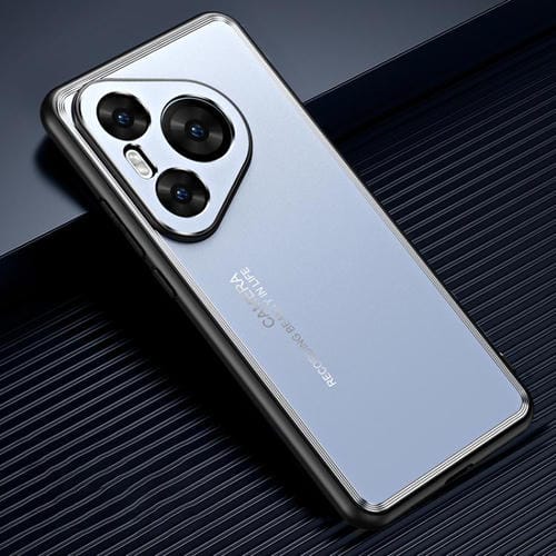 Funda de metal esmerilado para Huawei Pura 80 Ultra 5G (azul)