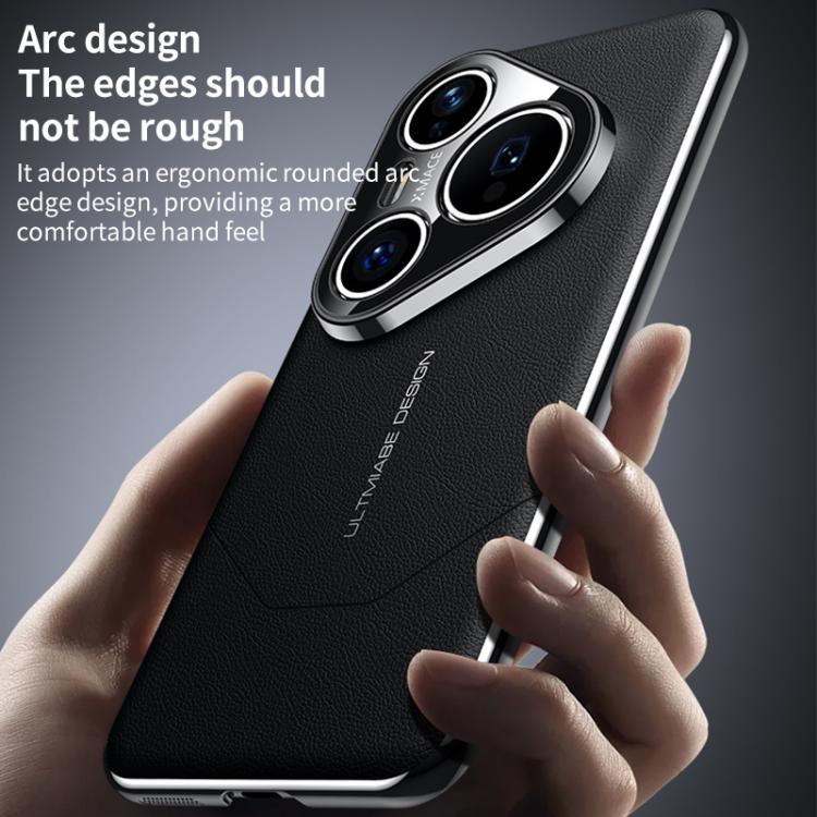 Funda premium con acabado electrochapado de imitación para Huawei Pura 70 Pro/Pro+ (dorada)