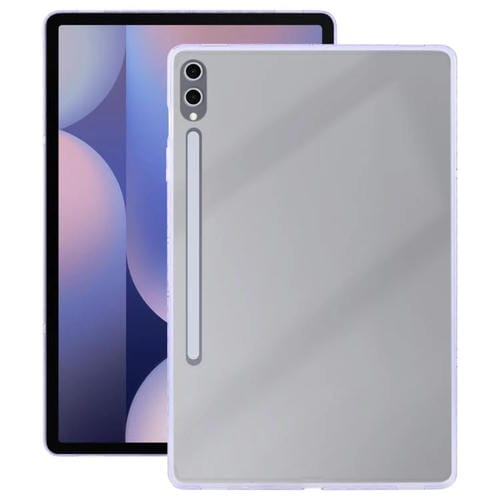Funda híbrida de TPU y acrílico transparente para Samsung Galaxy Tab S9+/S10+ (morado taro)