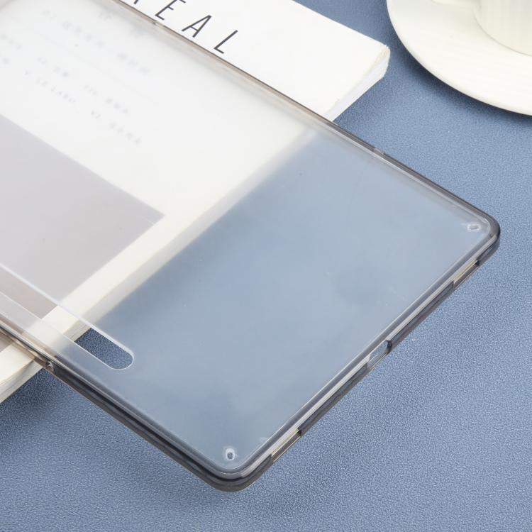 Funda híbrida de TPU y acrílico transparente para Samsung Galaxy Tab S9/S10 FE (negro)