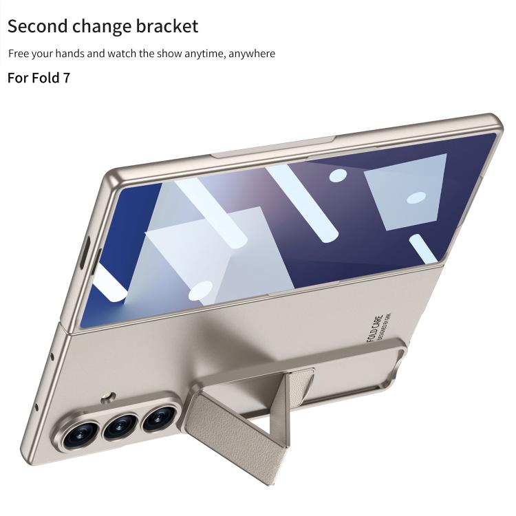 Funda ultrafina GKK con soporte para Samsung Galaxy Z Fold7 5G (verde)