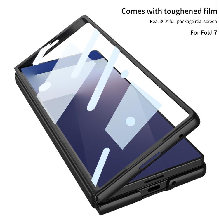 Funda ultrafina con soporte integrado GKK para Samsung Galaxy Z Fold7 5G (negro)