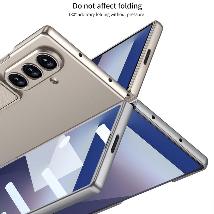 Funda ultrafina con soporte integrado GKK para Samsung Galaxy Z Fold7 5G (negro)