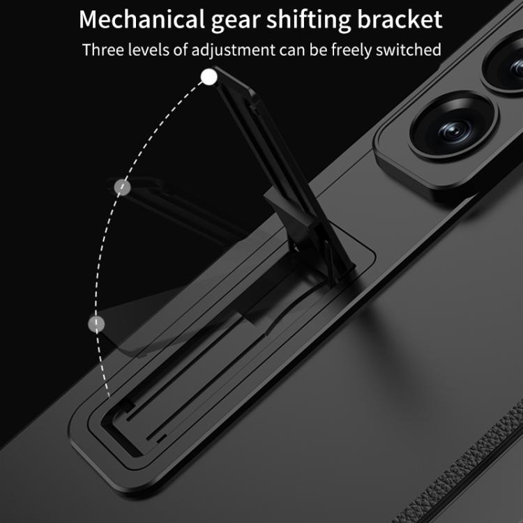 Funda plegable magnética con película de privacidad integrada GKK para Samsung Galaxy Z Fold7 5G (verde)