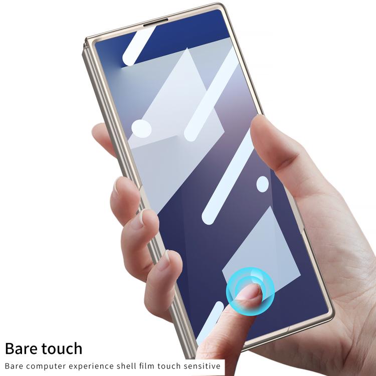 Funda protectora ultrafina de cobertura total integrada GKK para Samsung Galaxy Z Fold7 5G (plateada)