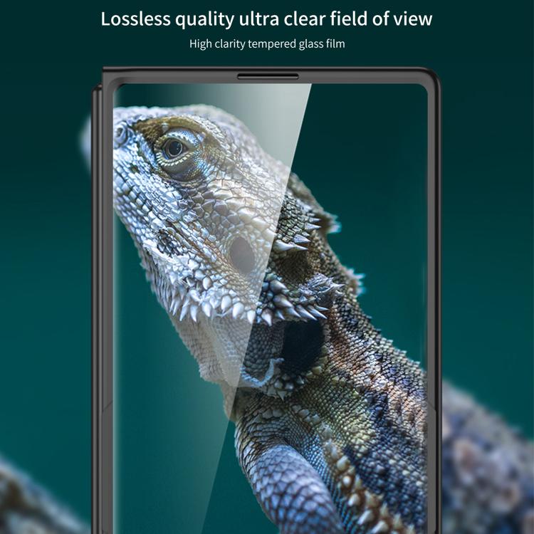 Funda protectora ultrafina de cobertura total integrada GKK para Samsung Galaxy Z Fold7 5G (plateada)