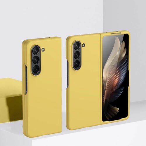 Funda de PC ultrafina a prueba de golpes Kalebol para Samsung Galaxy Z Fold6 (amarilla)