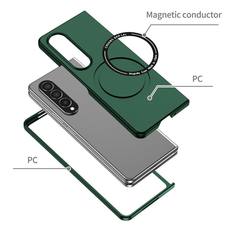 Funda de PC Kalebol MagSafe a prueba de golpes y esmerilada para Samsung Galaxy Z Fold6 (rosa)